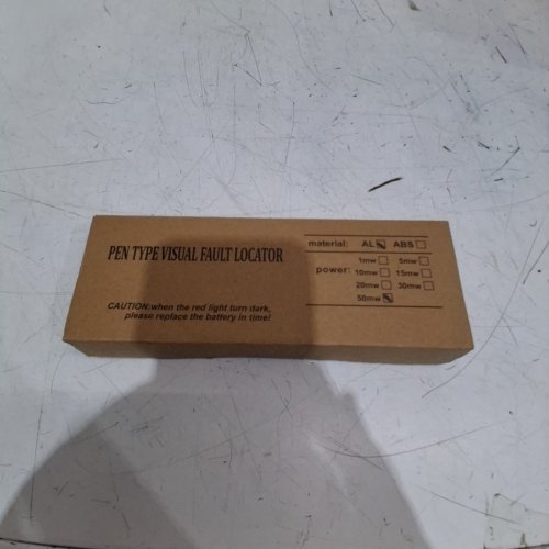 PEN TYPE BATTERY OPERATED VISUAL FAULT LOCATOR AND DETECTOR - 50MW - 30-50KM REACHING - ALUMINUM BLACK image 3