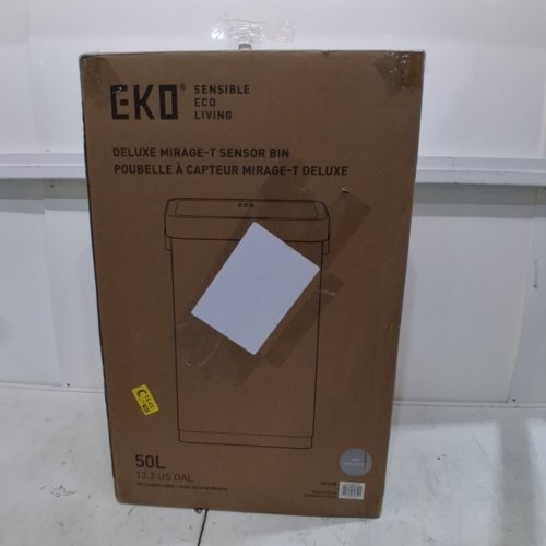 EKO DELUXE MIRAGE-T MOTION SENSOR TRASH CAN - 50L - SILVER (MODEL:EK9378-50L) image 7