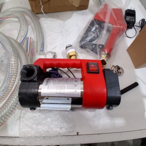 TASKSTAR CORDLESS BATTERY POWERED FUEL TRANSFER PUMP - 12GPM - RED/BLACK image 3