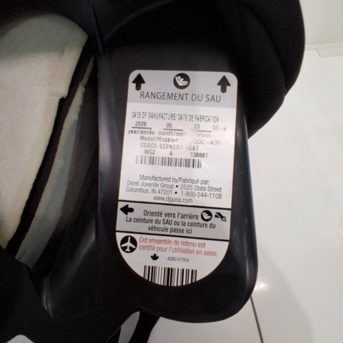 COSCO SCENERA NEXT CONVERTIBLE CAR SEAT - BLACKOUT (MODEL: 22183C-KOT) image 2