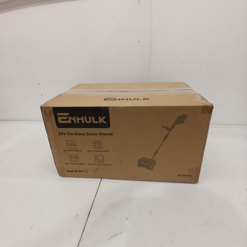ENHULK BATTERY POWERED CORDLESS SNOW SHOVEL BLOWER WITH DIRECTIONAL PLATE & ADJUSTABLE FRONT HANDLE - 20V / 4AH - 12" PATH - BLUE (MODEL: ASYSN04) image 2