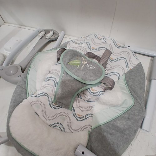 INGENUITY CONVERT ME 2-IN-1 COMPACT PORTABLE AUTOMATIC BABY SWING & INFANT SEAT WITH NATURE SOUNDS - 0 TO 9 MONTHS, 6LBS TO 20LBS - SWELL (MODEL: 12579/3407) image 4