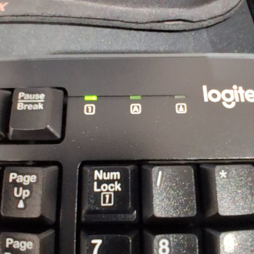 2PC LOGITECH MK120 WIRED DESKTOP KEYBOARD AND MOUSE COMBO - BLACK (MODEL : MK210 CORDED) image 2