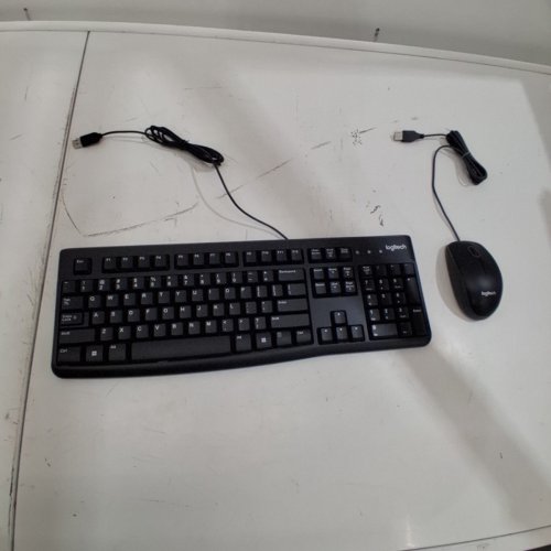 2PC LOGITECH MK120 WIRED DESKTOP KEYBOARD AND MOUSE COMBO - BLACK (MODEL : MK210 CORDED) image 4