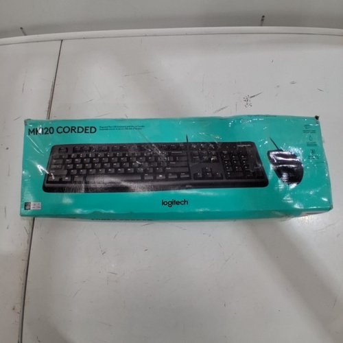2PC LOGITECH MK120 WIRED DESKTOP KEYBOARD AND MOUSE COMBO - BLACK (MODEL : MK210 CORDED) image 5