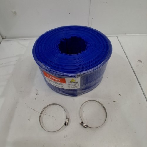 VEVOR DISCHARGE AND BACKWASH HOSE - 4" X 100FT - BLUE (MODEL: TLP04100X100FT01) image 2