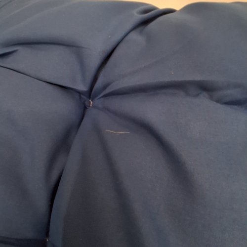 CAMPING COT PAD CUSHION - 68" X 24" - NAVY/GREY image 4