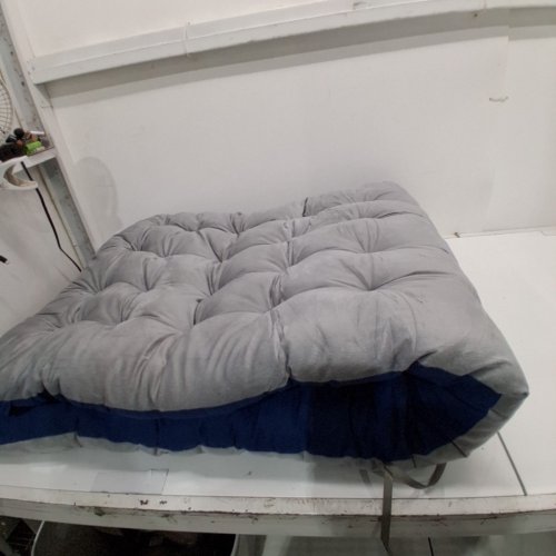 CAMPING COT PAD CUSHION - 68" X 24" - NAVY/GREY image 5