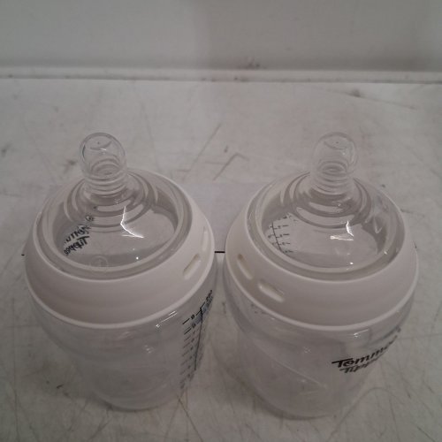 2PK TOMMEE TIPPEE ANTI-COLIC NATURAL START BABY BOTTLES - 9OZ - CLEAR/WHITE image 3