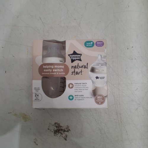 2PK TOMMEE TIPPEE ANTI-COLIC NATURAL START BABY BOTTLES - 9OZ - CLEAR/WHITE image 4