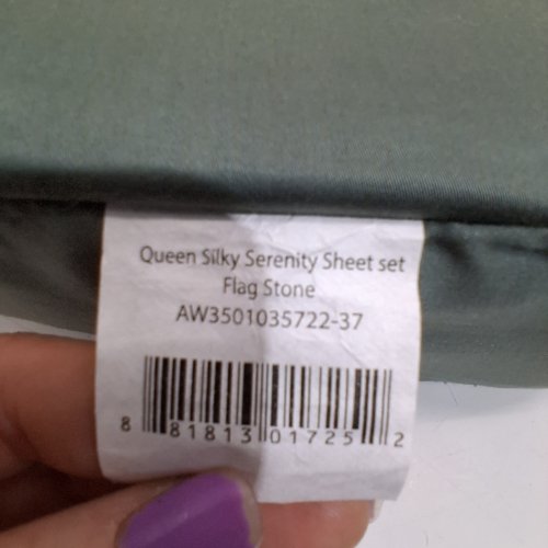 4PC ALLSWELL SILKY SERENITY SHEET SET - QUEEN, FITS MATTRESSES UP TO 20" DEEP - FLAG STONE (MODEL: AW3501035722-37) image 2