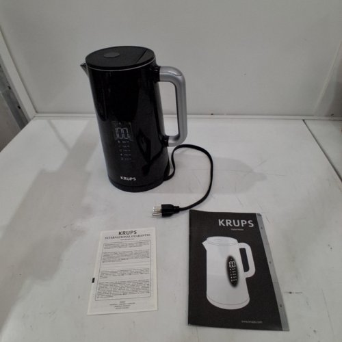KRUPS SMART-TEMP 1.7L DIGITAL CORDLESS ELECTRIC KETTLE - BLACK (MODEL: BW801852) image 3