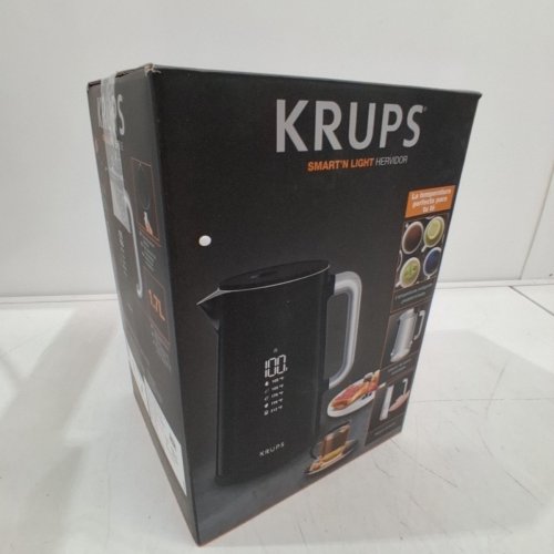 KRUPS SMART-TEMP 1.7L DIGITAL CORDLESS ELECTRIC KETTLE - BLACK (MODEL: BW801852) image 6