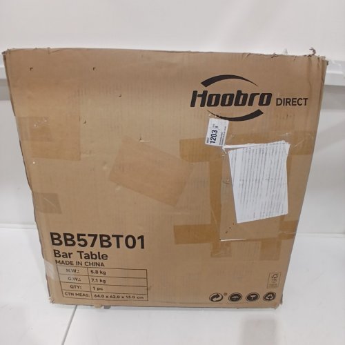 HOOBRO ROUND BAR TABLE WITH NON-SLIP BASE - 3FT - BLACK (MODEL: BB57BT01) image 4