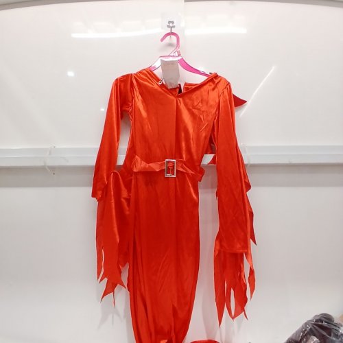 3PC GIRLS PARTYHOLIC FIERY DEMONESS COSTUME - MEDIUM 8-10 - RED (STYLE: 70196) image 2