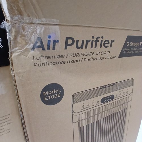 EVALIT 3 STAGE AIR PURIFIER - UP TO 2200FT² - BLACK (MODEL: ET066) image 3