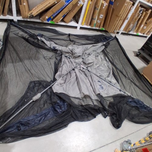 COLEMAN SCREENED CANOPY TENT WITH INSTANT SETUP - 11FT X 11FT - BACK HOME SCREENHOUSE SETS UP IN 60 SECONDS - GREY/BLACK (MODEL: 20191016) image 2