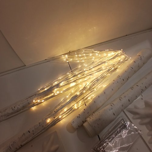 2PK NOWSTO LIGHTED BIRCH TREE LIGHT DECOR - 6FT - WHITE (MODEL: 001) image 2