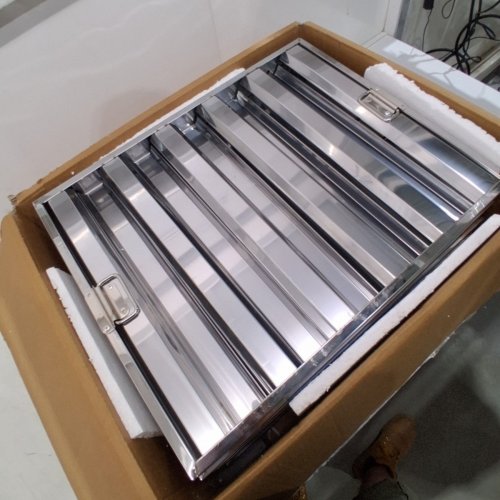 5PK GARVEE STAINLESS STEEL COMMERCIAL KITCHEN RANGE HOOD BAFFLE GREASE FILTER - 19.5" X 24.5" - STAINLESS - (MODEL: PAS_333RJ7VF) image 6
