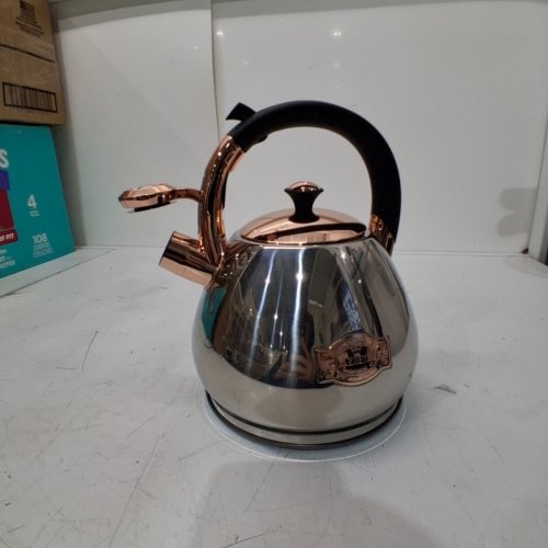 LAZNEYRU STAINLESS STEEL STOVETOP TEAPOT, 3QUART - SILVER image 2