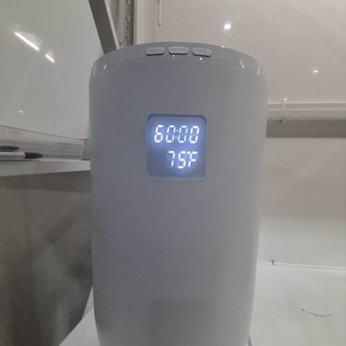 KEENRAY TOWEL WARMER FOR BATHROOM WITH TIMER, LED DISPLAY FOR TIME AND TEMPERATURE - 13" X 13" - WHITE - (MODEL: CL45) image 2