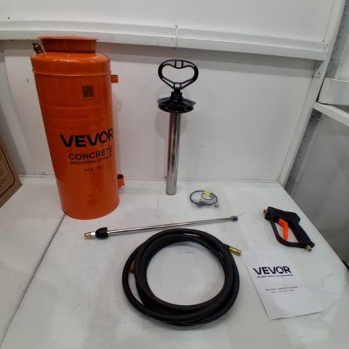 INDUSTRIAL CONCRETE SPRAYER. HEAVY DUTY TRI-POXY PUMP SPRAYER WITH GUN HANDLE - 3.5GAL - ORANGE (MODEL: 21014S) image 2