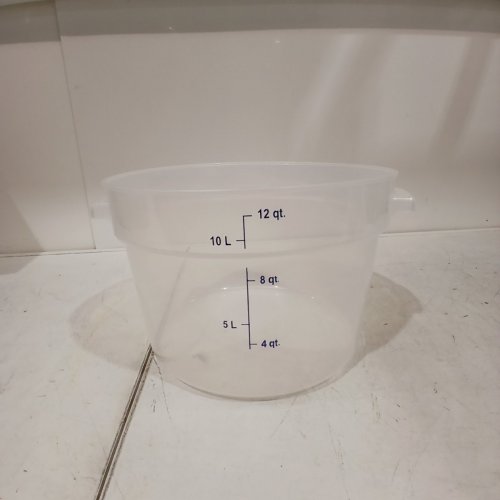 COMMERCIAL MEASURING BUCKET - 12 QT / 10 L - CLEAR image 3