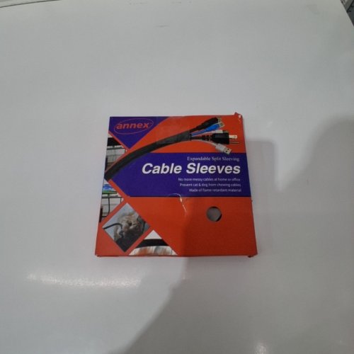 ANNEX BRAIDED SPLIT AND SELF WRAP PROTECTIVE CABLE SLEEVE - 5FT - 1/2" TO 1" ROUND - BLACK image 3