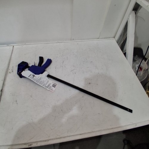 IRWIN QUICK-GRIP ONE-HANDED BAR CLAMP/SPREADER - 24" - 300LB CLAMP FORCE - BLUE/BLACK (MODEL:1964720) image 4