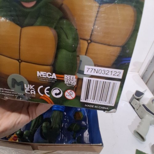 NECA TEENAGE MUTANT NINJA TURTLES LEONARDO GIANT-SIZED TURTLE ACTION FIGURE - 15" - GREEN image 2