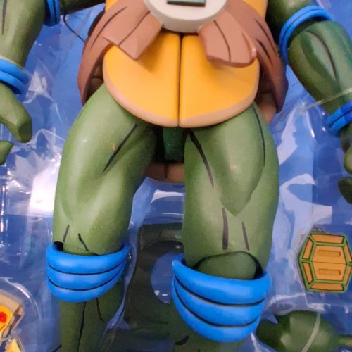 NECA TEENAGE MUTANT NINJA TURTLES LEONARDO GIANT-SIZED TURTLE ACTION FIGURE - 15" - GREEN image 5