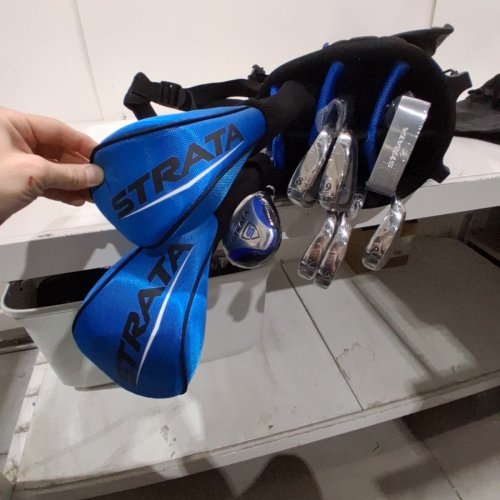 12PC CALLAWAY STRATA COMPLETE GOLF CLUB SET - RIGHT HAND - BLACK/BLUE (MODEL: 4PKR190612067) image 3