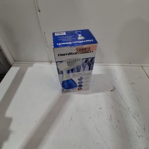 HAMILTON BEACH HANDHELD GARMENT STEAMER WITH BRUSH ATTACHMENT - BLUE/WHITE (MODEL: 11556C) image 5