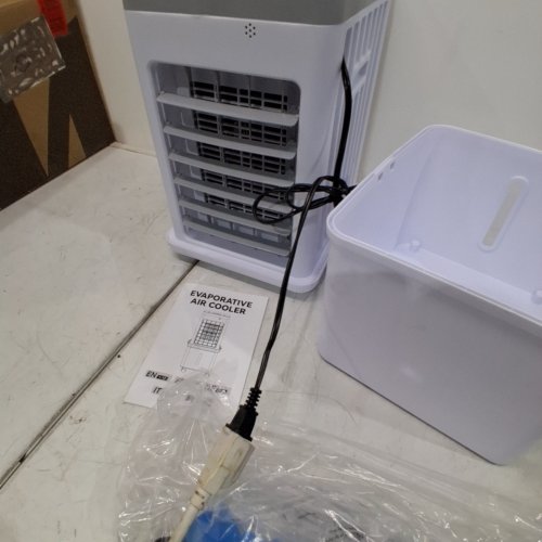 ZORBLENT PORTABLE 4-IN-1 AIR CONDITIONER WITH 3 ICEPACKS - 12L TANK, 3 SPEEDS, 70W - WHITE (MODEL: GDS-620) image 2