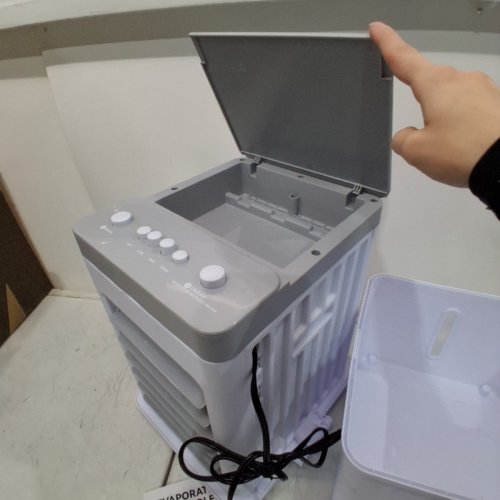 ZORBLENT PORTABLE 4-IN-1 AIR CONDITIONER WITH 3 ICEPACKS - 12L TANK, 3 SPEEDS, 70W - WHITE (MODEL: GDS-620) image 4
