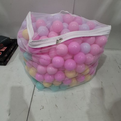 400PK AMAZON BASICS BPA FREE PLASTIC BALL PIT BALLS WITH STORAGE BAG - 2.3" image 2