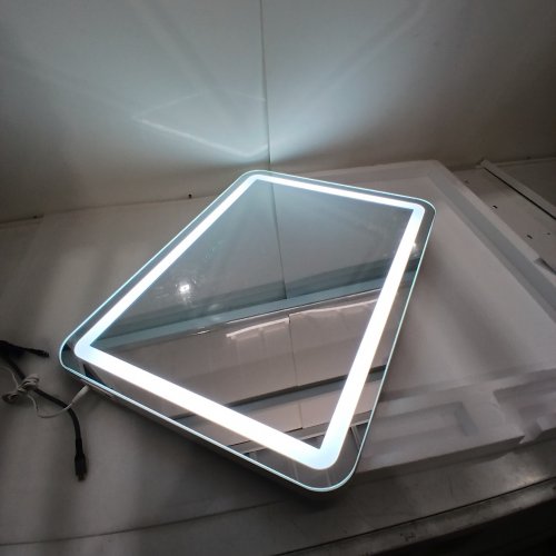 RATSAMEE LIGHTED LED VANITY MAKEUP MIRROR WITH 3 DIMMABLE LIGHT SETTINGS & CHARGING PORT - 18" X 23" - WHTIE image 4