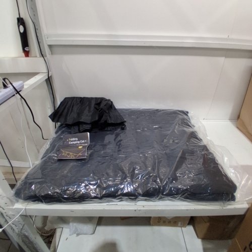 FOLDING PORTABLE CAMPING COT WITH CARRY BAG -83"L X 32"W- GREY image 2