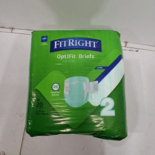 20PK FITRIGHT EASY FLEX STRETCH BRIEFS- LG/XL - WHITE image 4