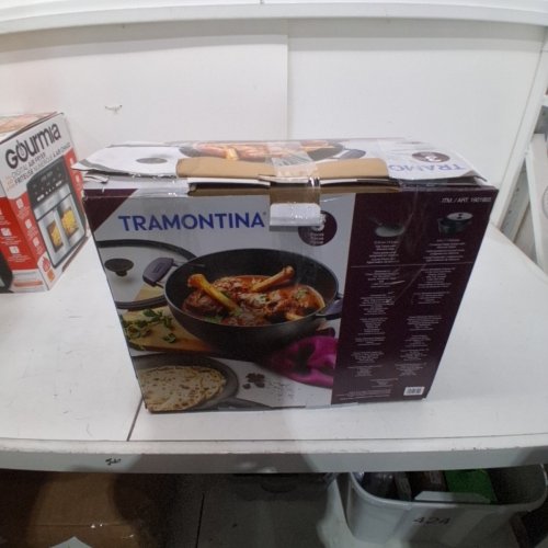 3PC TRAMONTINA PRE-SEASONED CAST IRON SET - 7QT (11") - BLACK (MODEL : 1901865) image 3