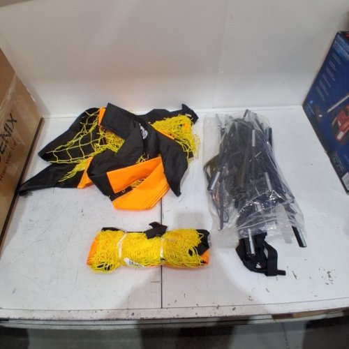 HAPPY JUMP PORTABLE SOCCER NET SET - 3FT X 4FT - ORANGE/BLACK image 2