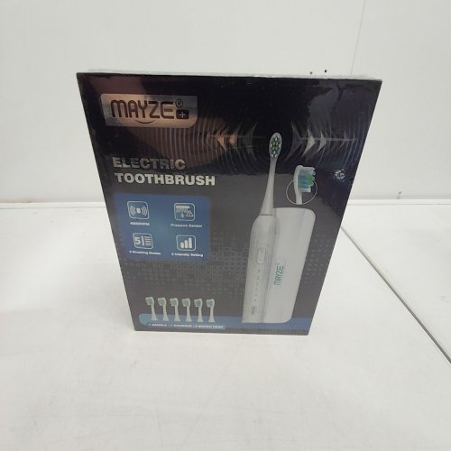 MAYZE ULTRASONIC 5 MODES & 3 INTENSITY LEVELS ELECTRIC TOOTHBRUSH - BLACK (MODEL: MG01501) image 2