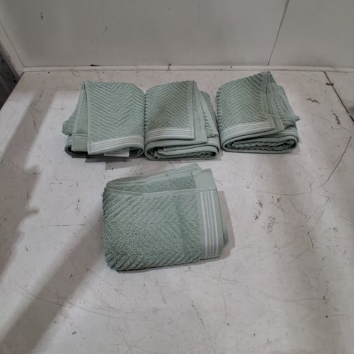 4PK CARO HOME HAND TOWELS - 18" X 30" - GREEN (STYLE: 1945886) image 3