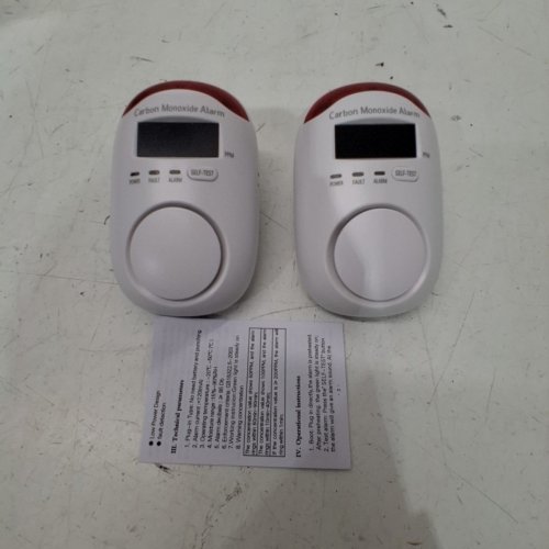 2PK HEMBISEN DIGITAL DISPLAY PLUG IN CARBON MONOXIDE DETECTORS - WHITE (MODEL: WA996) image 3