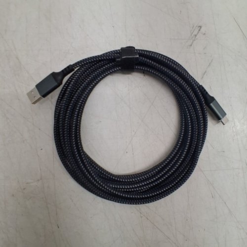 BRAIDED USB-A TO USB-C CABLE - 15FT - GREY image 3
