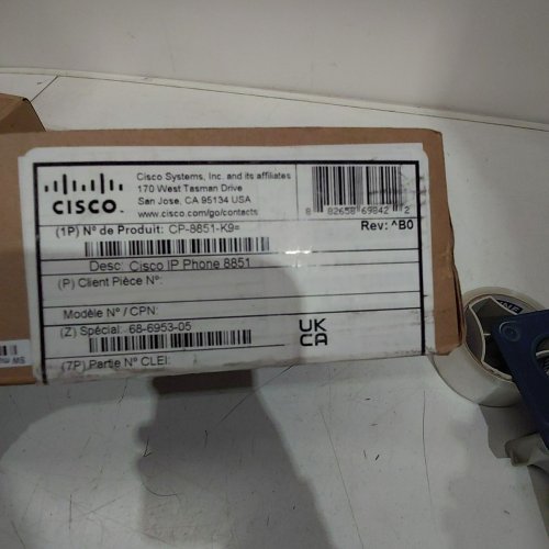 CISCO VOIP PHONE - WALL MOUNTABLE, DESKTOP, CALLER ID - BLACK (MODEL: CP-8851) image 3