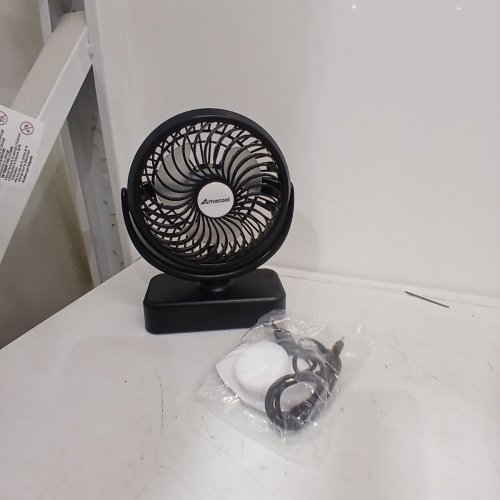 AMACOOL PORTABLE CAMPING FAN WITH BUILT IN LIGHT - 6W, 5 V, 1.5A - BLACK (MODEL: F-120) image 3