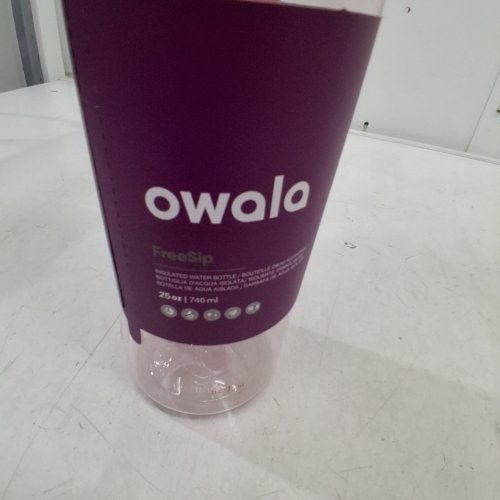 OWALA FREESIP INSULATED WATER BOTTLE WITH STRAW - 25OZ - PINK / CLEAR image 2
