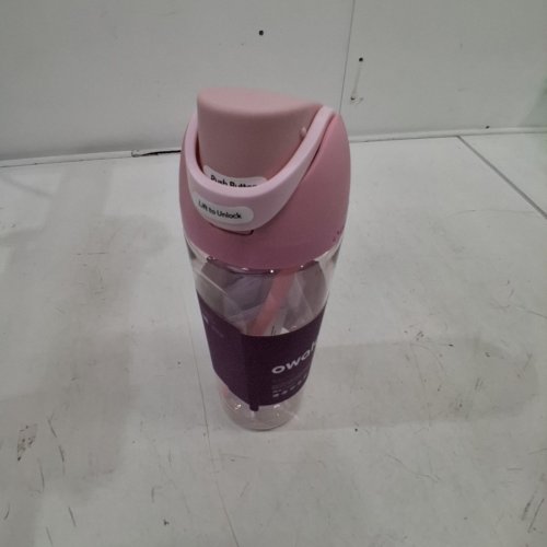 OWALA FREESIP INSULATED WATER BOTTLE WITH STRAW - 25OZ - PINK / CLEAR image 3