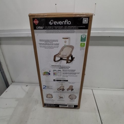 EVENFLO LYRA 2-IN-1 INFANT TO TODDLER ROCKER - BROWN/BEIGE (MODEL:BO100112516) image 5